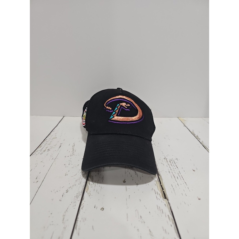 Arizona Diamondbacks Trucker Hat 2001 World Series Side Patch Snake D Logo Cap